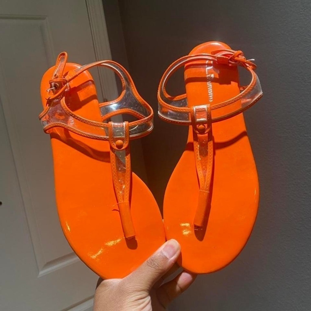 By Laundry Orange Shelli Segal thong sandals Size‎ US 9